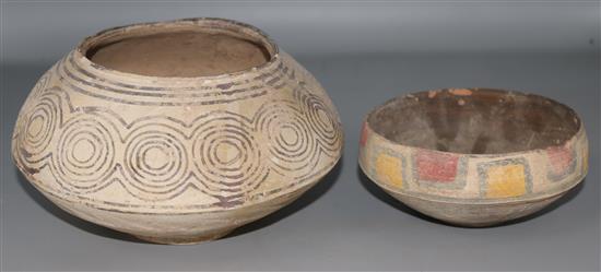 Two Indus Valley pottery bowls, 2600 - 1800 BC
